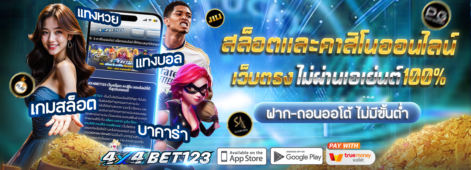 เว็บสล็อตและคาสิโนออนไลน์ 4X4BET123 [อัพเดทล่าสุด 2026] API ลิขสิทธิ์แท้100% ไม่มีขั้นต่ำ ระบบออโต้